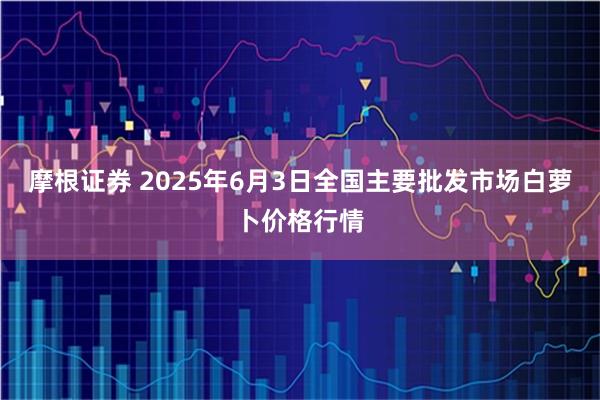 摩根证券 2025年6月3日全国主要批发市场白萝卜价格行情